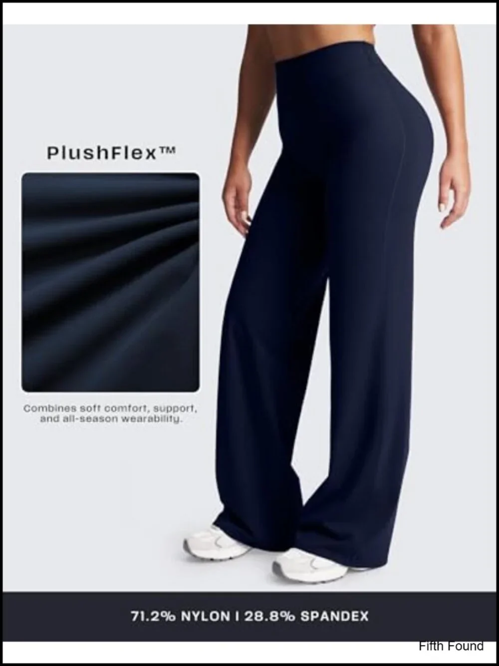 Buttery Soft Straight Leg Yoga Pants, Mid-Waist Wide-Leg for Workout & Casual